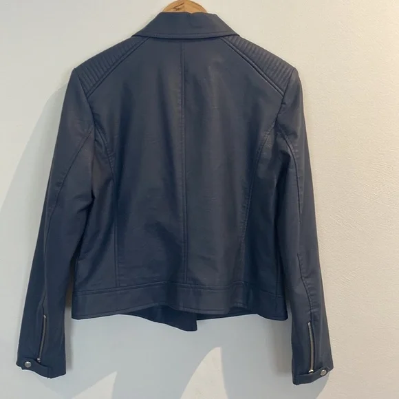 Just Jeans - PU Biker Jacket - Size 12 - Picture 9 of 11